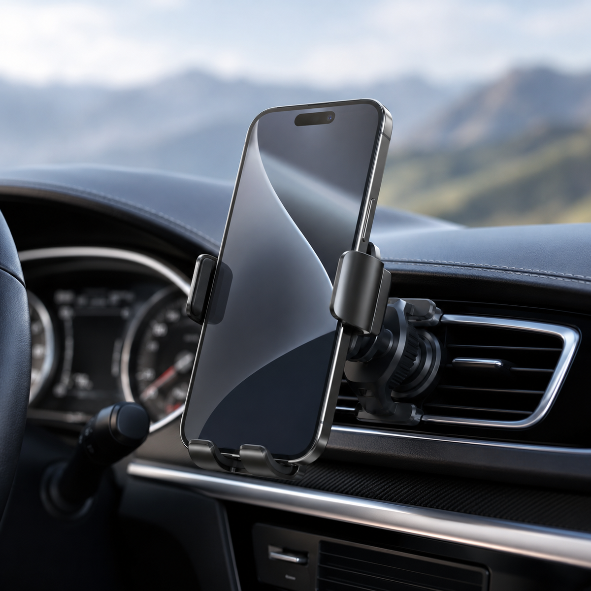 VELMIVRA™ ClearRoute Auto-Lock Phone Holder