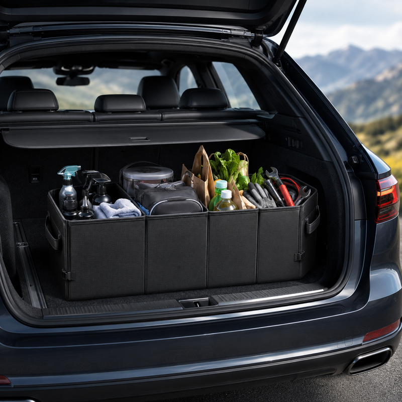VELMIVRA™ CargoDivide Expandable Trunk Caddy